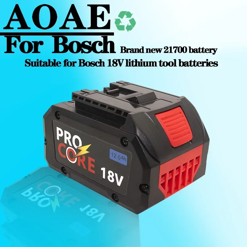 Brand new10Ah 12Ah ProCORE replacement battery, for Bosch 18V cordless tools BAT609 BAT618 GBA18V 21700 high power 5C power cell