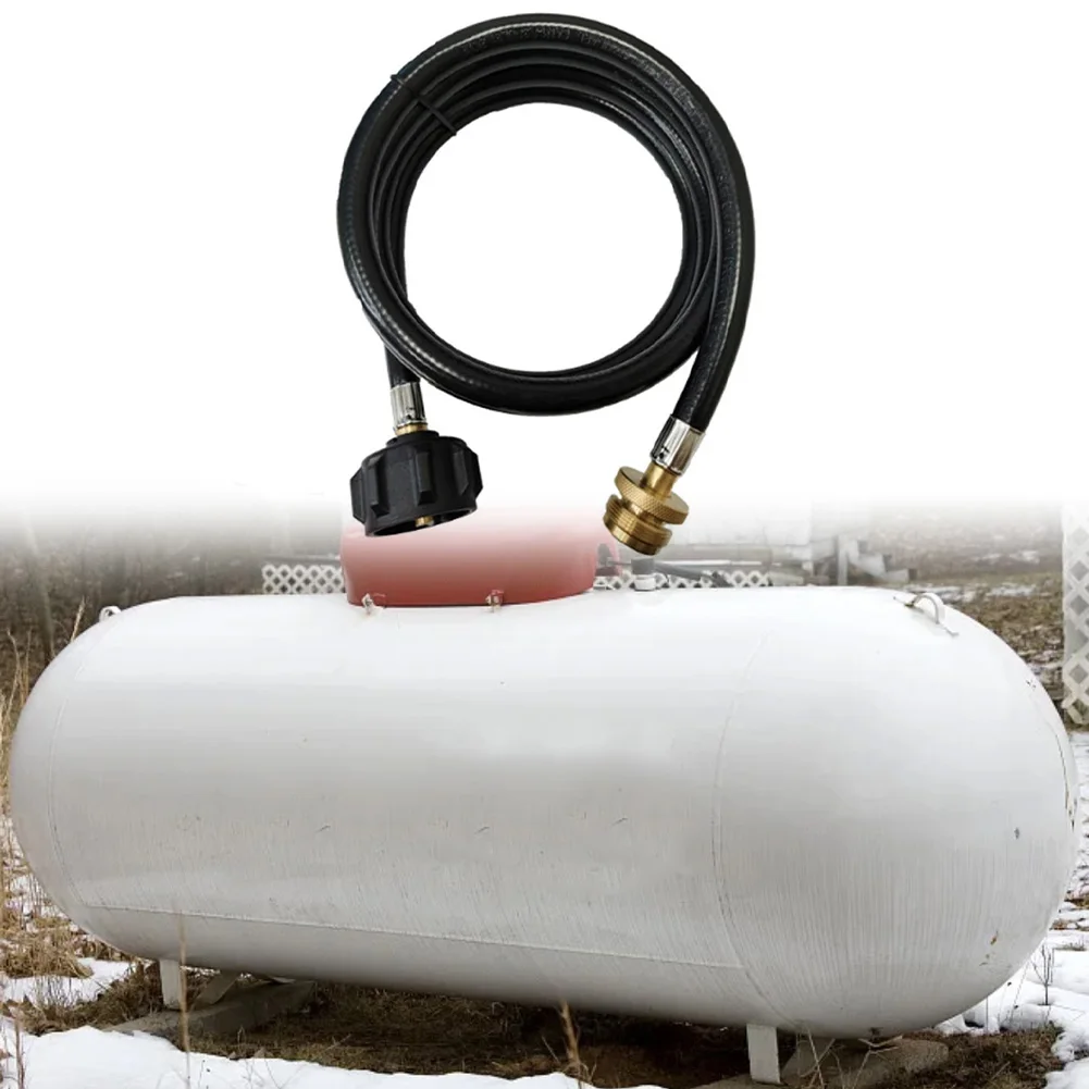 6FT Propane Hose Adapter for 1lb to 20lb Tank Use with Type 1 Valve for Outdoor Cooking and Heating Applications