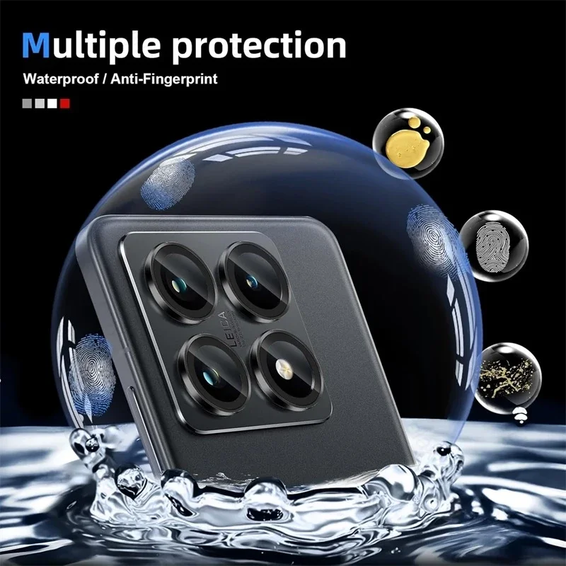 Aluminum Alloy Camera Protector Case for Xiaomi 14T 13T Pro Poco F6 X6 Pro Metal Ring Lens Glass Case