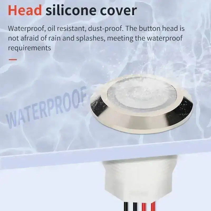 

22 мм/30 мм водонепроницаемый самоблокирующийся металлический кнопочный переключатель печь коммерческий источник питания с высоким нагревом зажигания