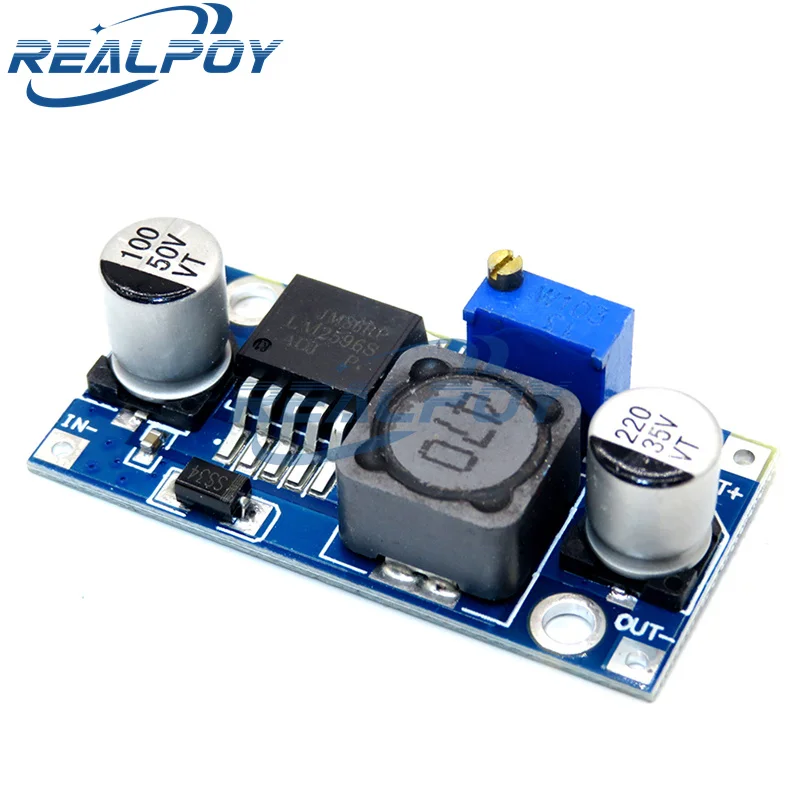 LM2596 DC-DC Step Down Converter Module 3A adjustable step down module LM2596S-ADJ voltage regulator 24V 12V 5V 3V LM2596S