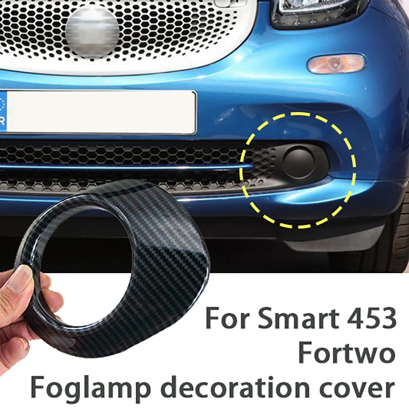 

Fog Lamp Panel Decoration Cover Car Stickers For Mercedes Smart 453 Fortwo Exterior Accessories Trim Parts