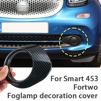 Fog Lamp Panel Decoration Cover Car Stickers For Mercedes Smart 453 Fortwo Exterior Accessories Trim Parts