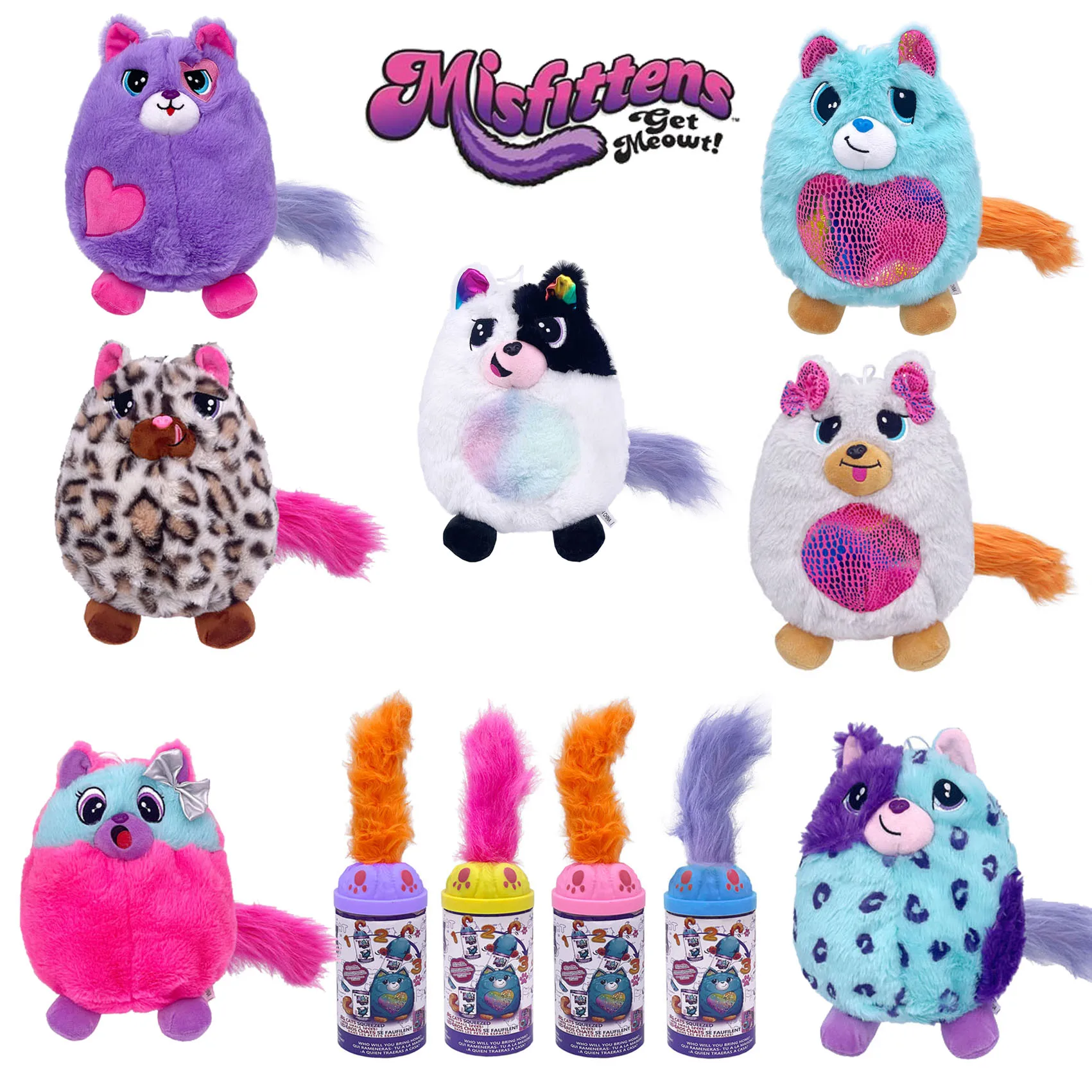 Hot Misfittens Cat Surprise Plush Toy HARPER MURPHY LES GROS CHATS Cat Surprise Plush Dolls Kids Birthday Christmas Gifts