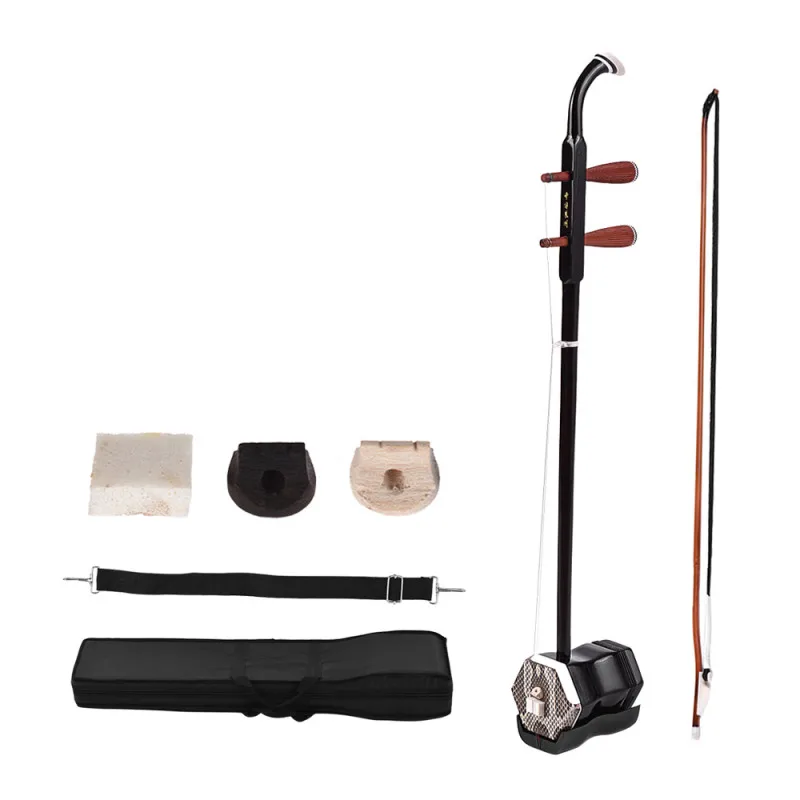 Erhu Chinese 2-string Violin Fiddle Stringed Musical Instrument Solidwood Chinese Traditional String Instrument