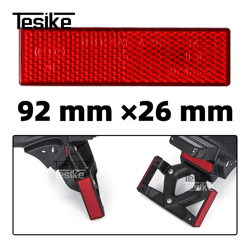 1 or 3pcs Motorcycle Rectangle Reflective Plate 92mm*26mm Warning Reflector Plastic for BMW K1600 R1200 Motorcycle Accessories