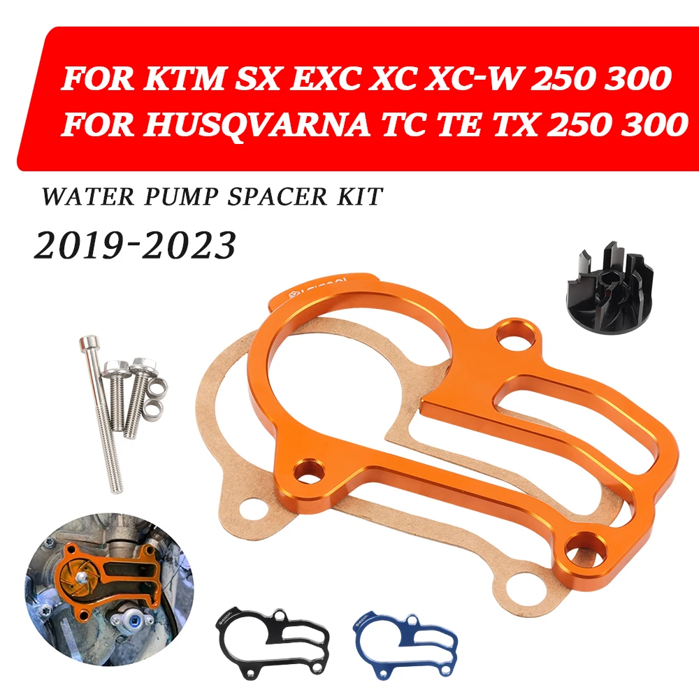 For Husqvarna TE300 TC TE 250 For KTM 250 SX TX 300 EXC CX XC-W Aluminum Oversized Water Pump Impeller Cooler Gasket Kit Parts