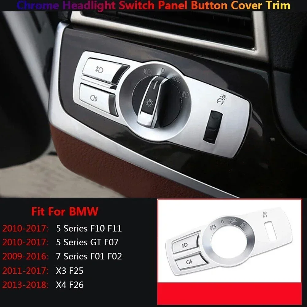 

Headlight Panel Switch Button Cover Trim For 5 Series F10/F11 For 5 Series GT F07 2010-2017 For 7 Series F01/F02/F03