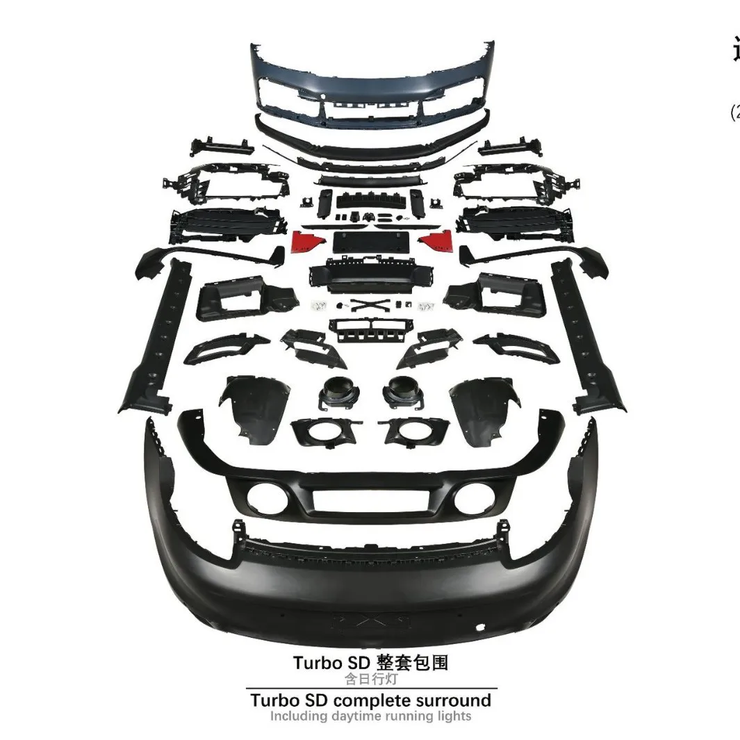 Convient pour 19-UP Porsche 992 Turbo SD amélioré, ensemble complet avec feux de jour