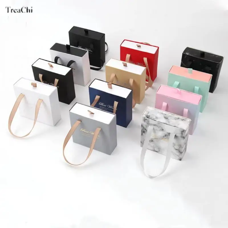 10 Stück hand gehaltene Schubladen box Schmuck Schmuck verpackung Schmucks cha tulle Geschenk box Urlaub hand gehaltene Geschenkt üte Schmuck Set Box