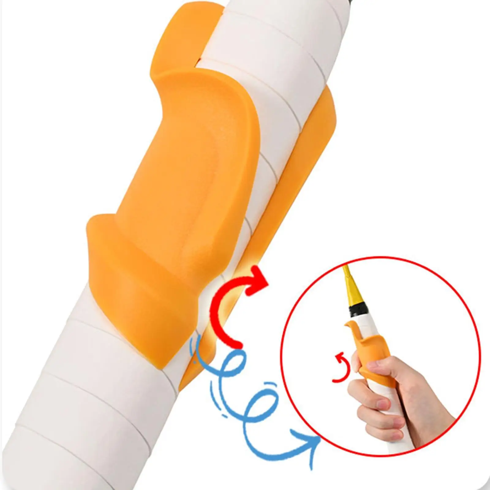 Badminton Grip Aid Paddle Grip Aid Training Tool Eenvoudige installatie Comfortabel