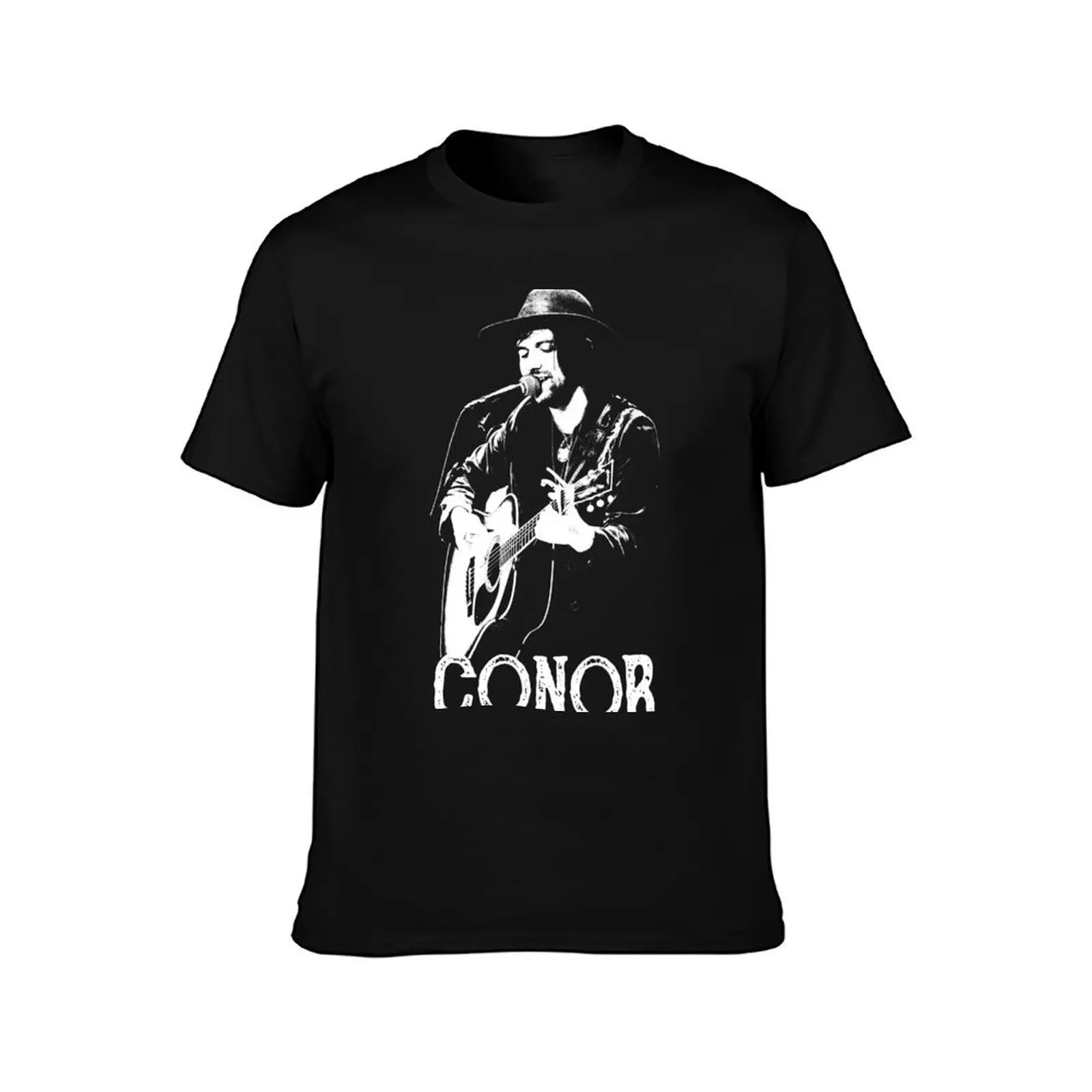 Conor - The White Stencil T-Shirt Plus Size Lightweight Top T-Shirt