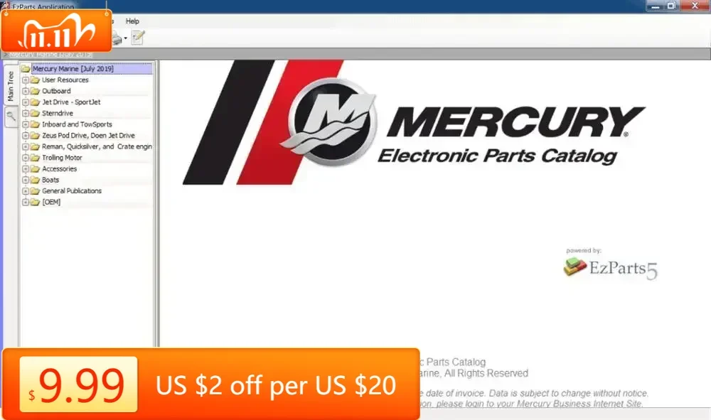 

Каталог запасных частей TruckEPC Mercury Marine NA и ЕС 2025 года Vmware
