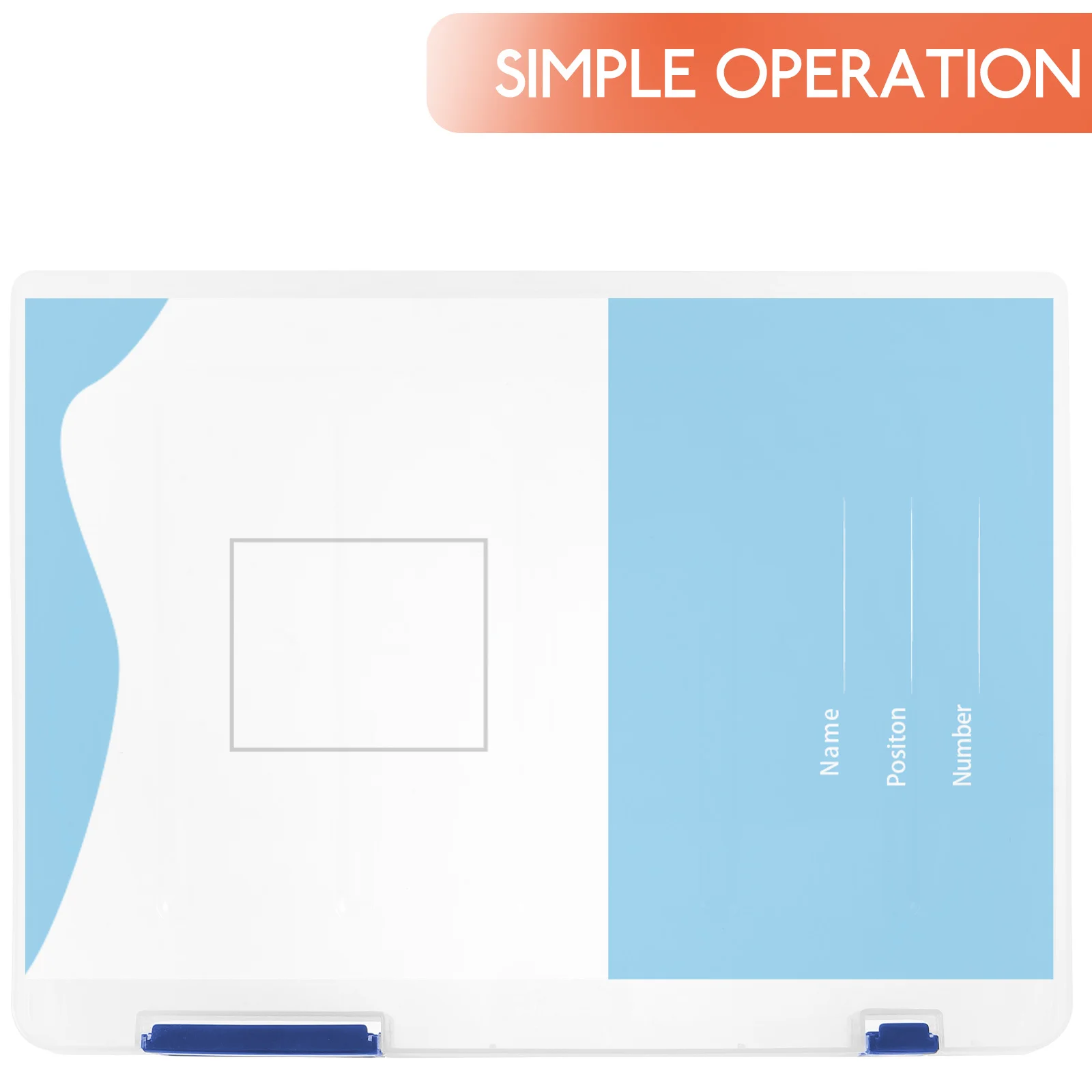 Compact A4 File Box Clear Plastic Document Organizer Portable File Storage Case for Photos Certificates Scrapbook Paper Storage