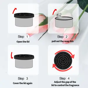 Ambientador de carro Bubble Gum Scent, Latas Orgânicas, Eliminador de Odores, Essencial Duradoura, Fragrância Forte para Armário Doméstico 10 principais vendas raiz angelica - №4