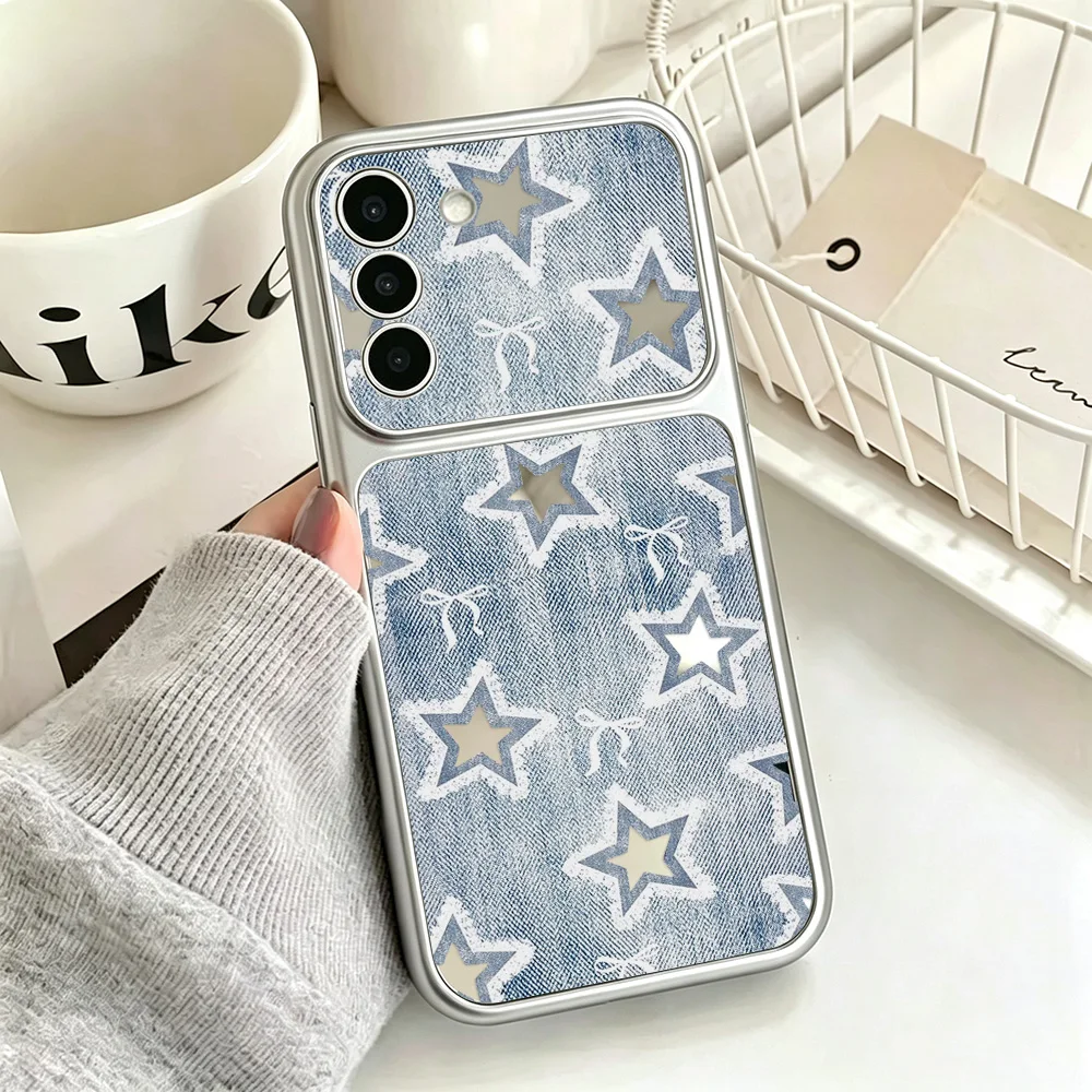 Cowboy Star Mirror Phone Case With Wrist Strap For Samsung S26 Ultra S25 A56 A36 A55 A26 A57 A17 A16 TPU Shockproof Hard Cover view 4