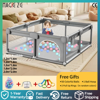 Indoor Baby Playpen Fabric Safety Fence Multi Size Stable Baby Play Area for Secure Playtime Easy to Assemble and Durable