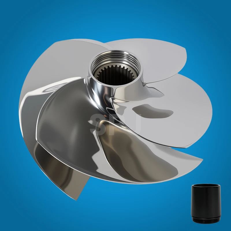 

Импеллер для гидроцикла диаметром 161 мм, 4-лопастной, шаг 11/19, полированный, для Seadoo RXT-X 325 / RXP-X 325