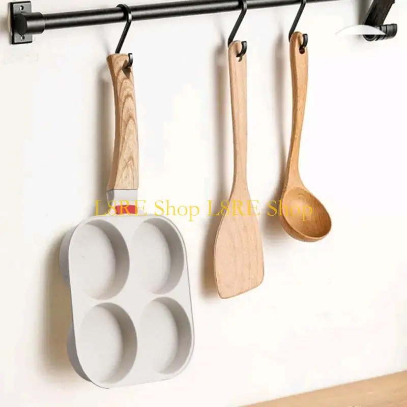 아침 식사를위한 4 컵 팬케이크 팬 쿠커와 함께 L8RE 프리드 Eggspan