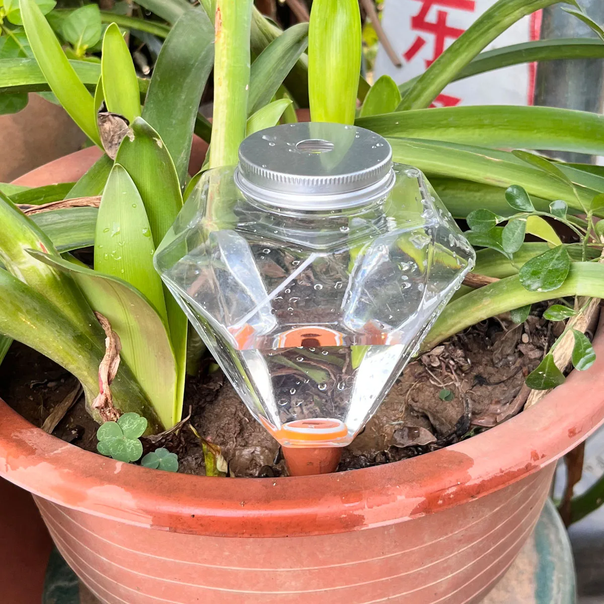 1pcs Cute Plastic Watering Machine Waterer Automatic Automatic Plant Dripper Indoor Outdoor Plants Watering Globes - view 2