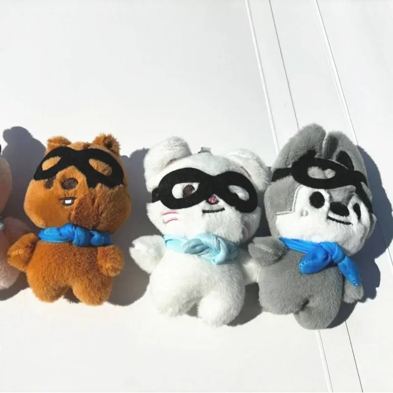 Kpop Szoo ของเล่นตุ๊กตา 10 ซม.PILOT5 FM Plushie พวงกุญแจอุปกรณ์เสริม Kawaii บาง Chan LeeKnow ChangBin HyunJin Felix คริสต์มาสของขวัญ