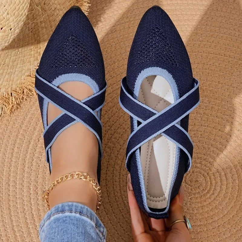 Sommerlicher Verkaufsschlager: Spitze, Elegante, Bequeme und Lässige Schuhe, Modischer Neuer Stil, Sexy Mesh Atmungsaktive Flache Schuhe
