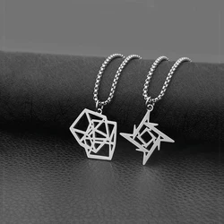 2023 New Dark Fashion Cool Dart Necklace Simple Stereo Geometry Hip Hop Street Pendant Sweater Chain Gift