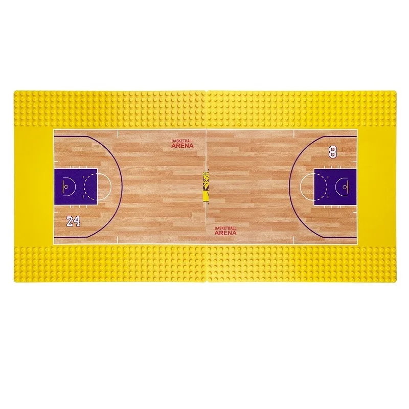 2024 City Creativity Basketball Court Mini Action Figures Basketball Star Model Accessories Building Blocks Bricks Toy for Boys