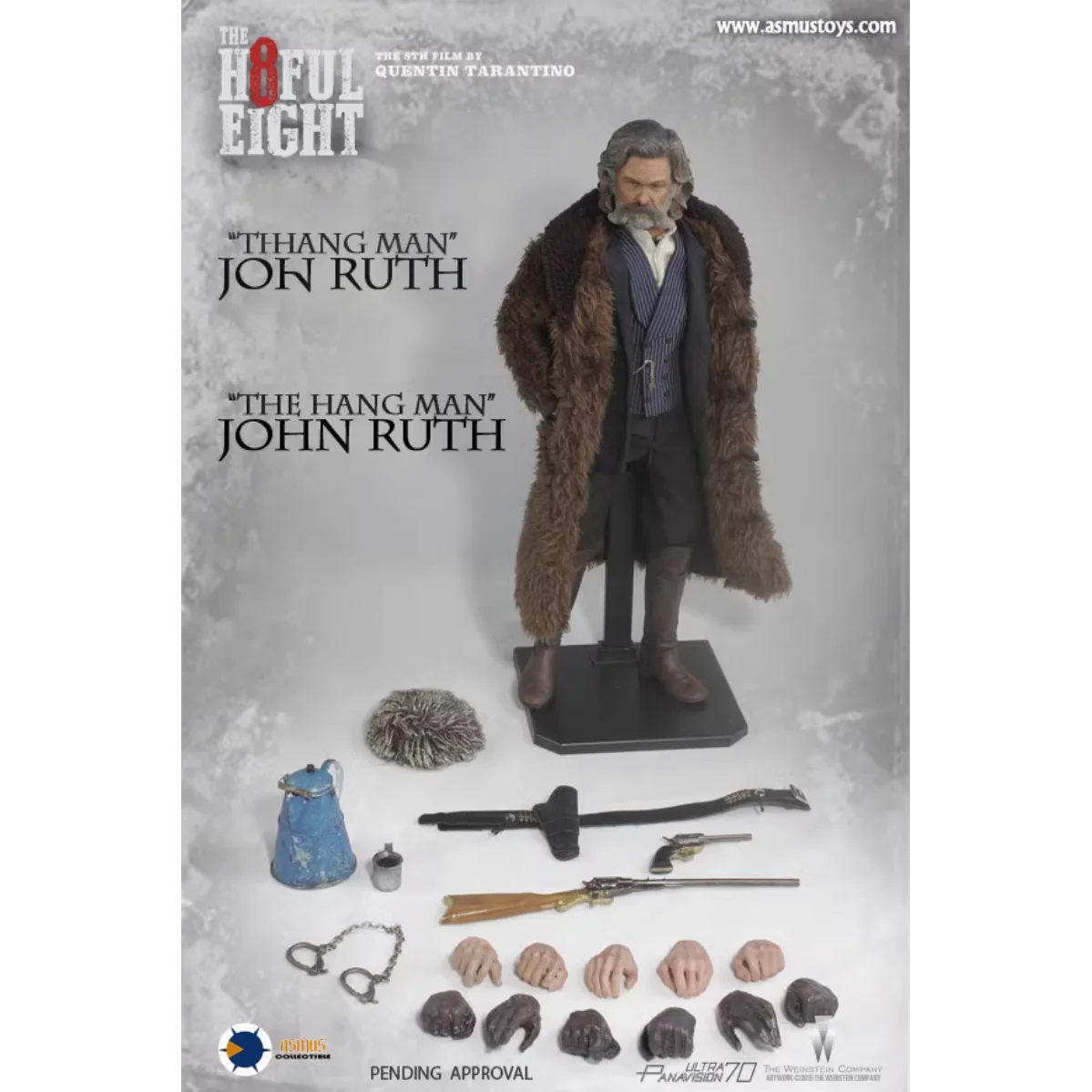 Original Genuine Asmus The Hateful Eight John Ruth Executioner Movie Character Model Art Collection Toy Gift