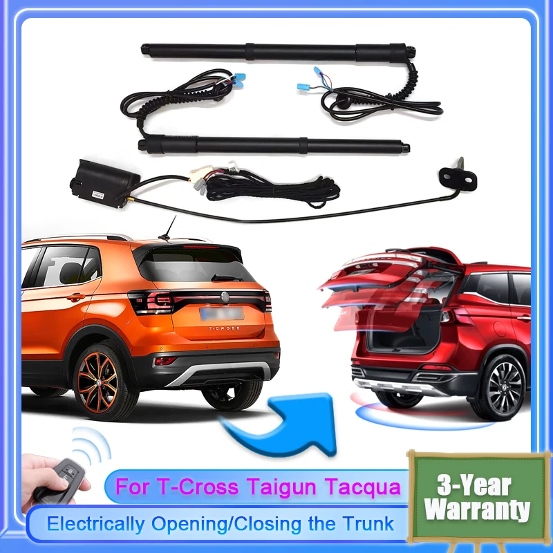 For Volkswagen T-Cross Taigun Tacqua 2018~2024 Car Electric Tailgate Lift Kit Auto Tail Gate Opener Automatic Lifting Rear Door