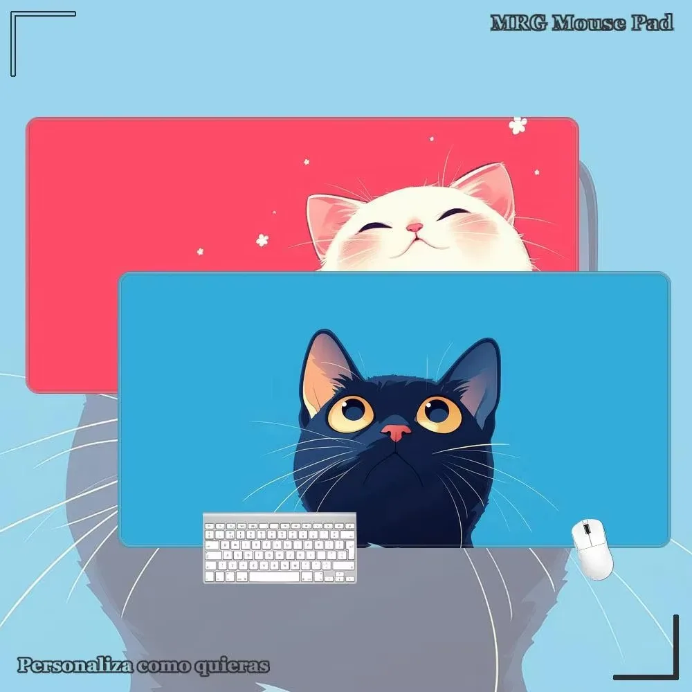 Tastaturmatte, Mausteppich für Maus, Mauspad, ästhetische Schreibtischunterlage, niedliche Katze, Gaming-Mauspad, Schreibtischunterlage