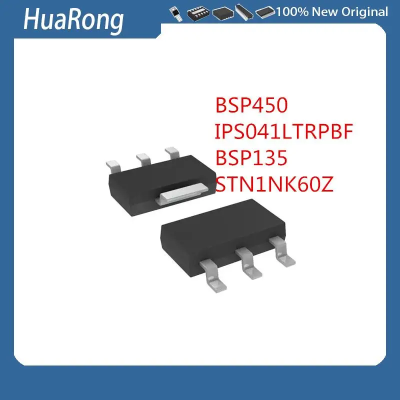 10PCS/LOT      BSP452    BSP450    IPS041LTRPBF    IPS041L    BSP135   H6327     STN1NK60Z   1NK60Z     SOT-223