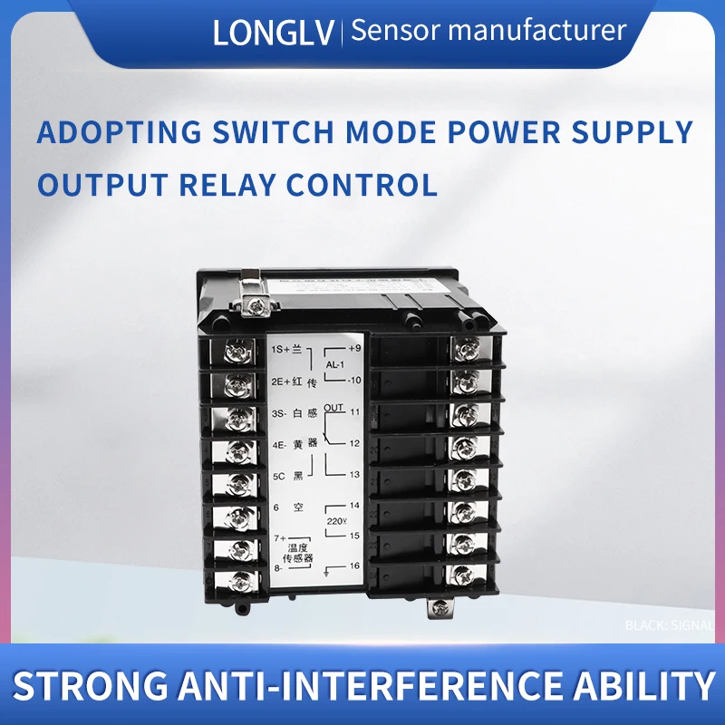LONGLV-Instrumento Digital inteligente de Control de presión y temperatura, serie PCL-103