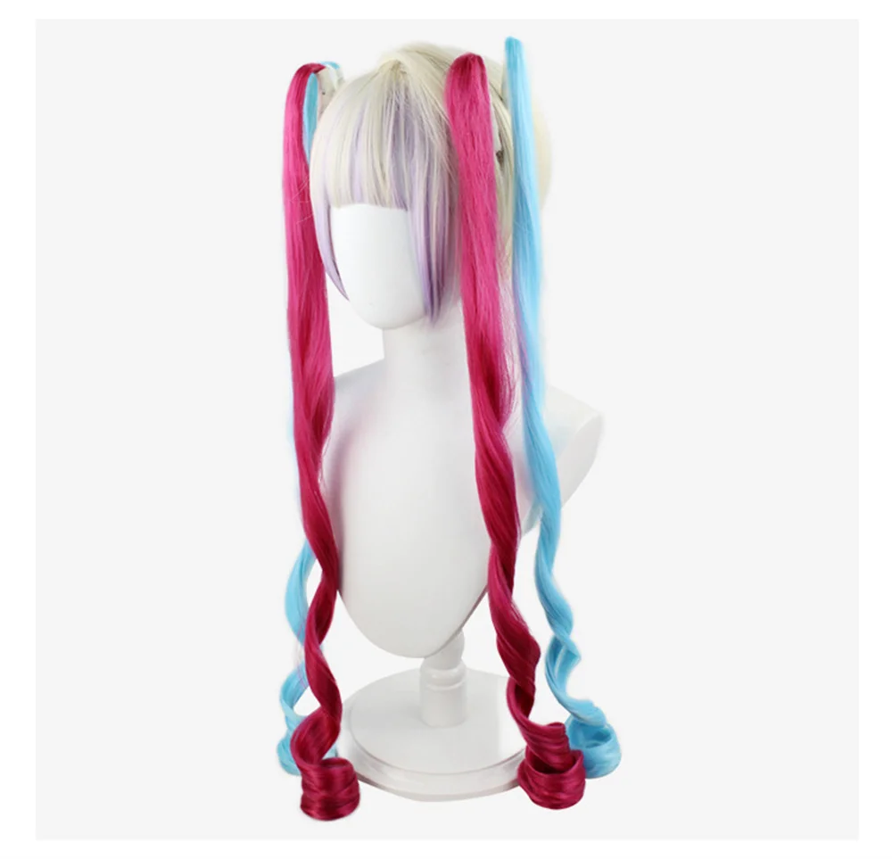 Game NEEDY GIRL OVERDOSE KAngel  Cosplay Wigs Color Yellow Red Wig Woman Long Anime Cosplay