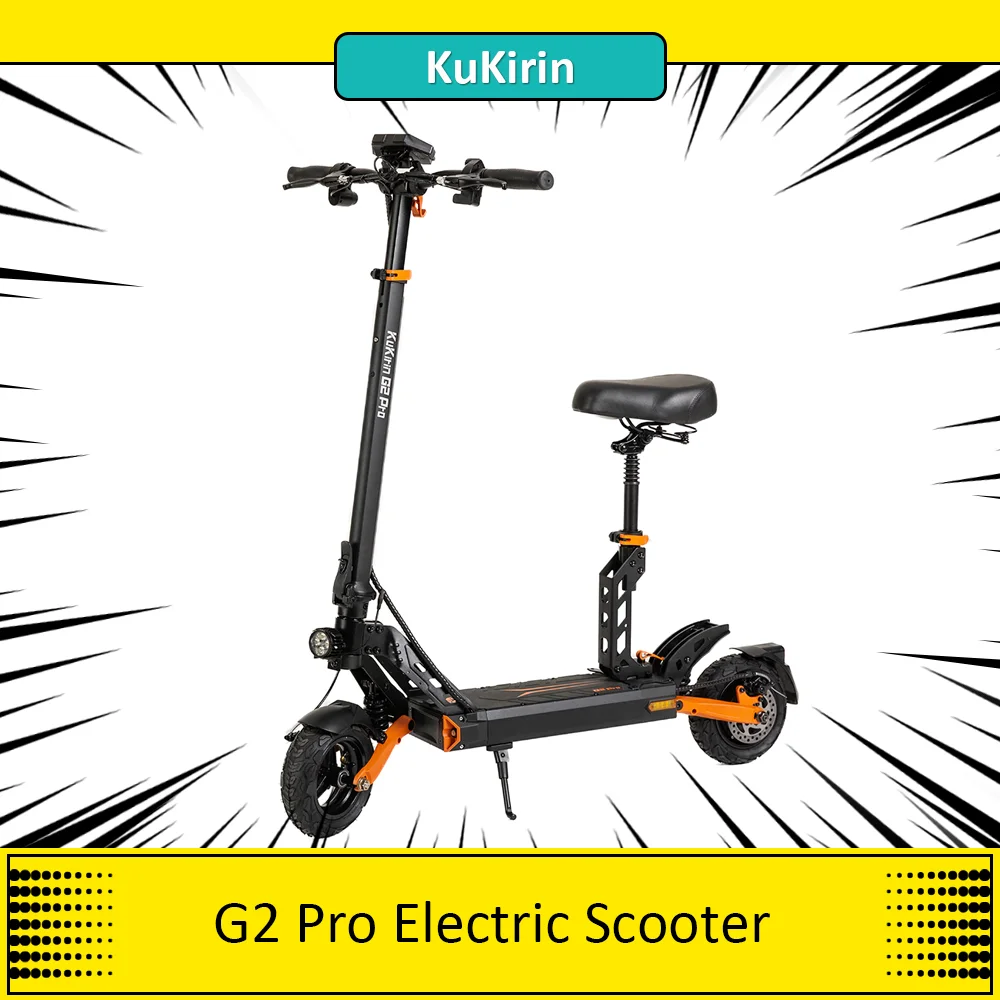 KUKIRIN G2 PRO Electric Scooter 600W Motor 15Ah 48V Battery 45KM/H Max Speed 55KM Max Range Waterproof Scooter