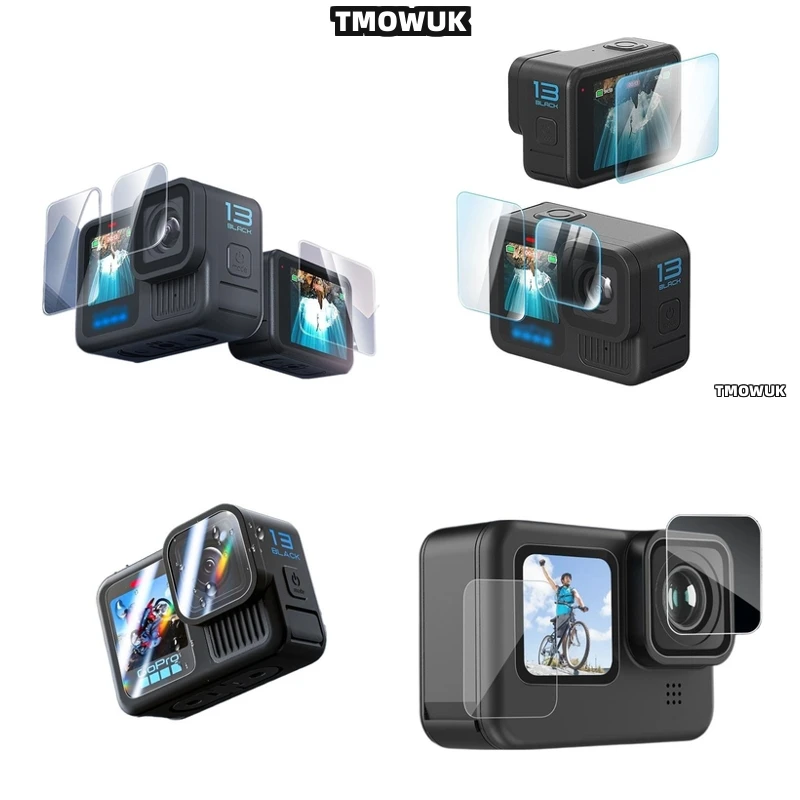 

For GoPro Hero 13 Anti Glare Full Coverage Protector - Tempered Glass 9H Scratch Resistant Screen Cover