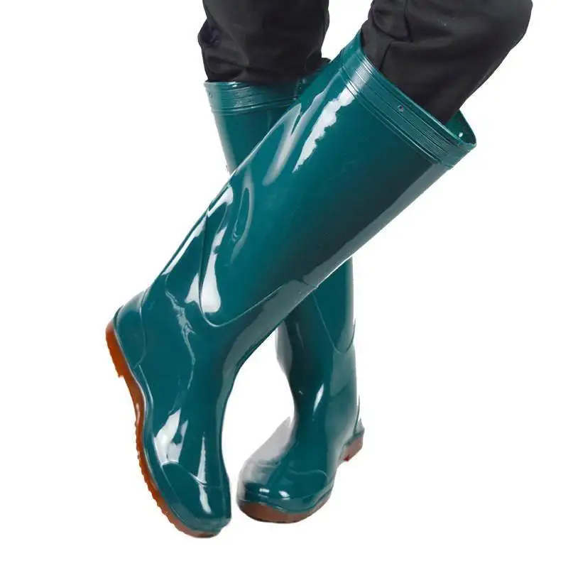 

Высокие сапоги для посадки риса, мужские высокие водонепроницаемые ботинки до щиколотки, рабочие сапоги для фермерских работ, мужские высокие водонепроницаемые брюки до колен