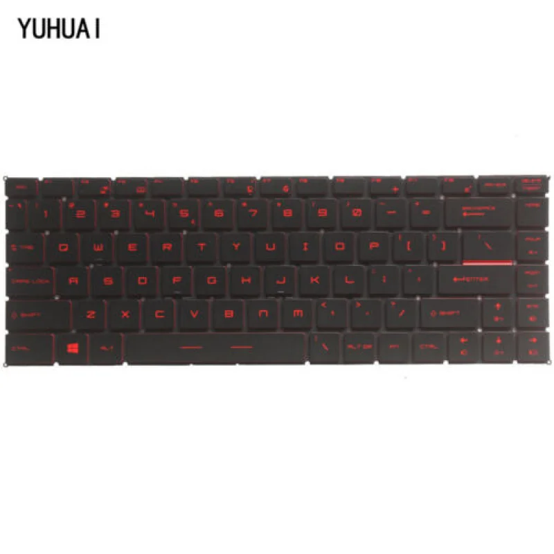 A+ New FOR MSI GF63 8RC 8RD MS-16R1 MS-16R4 Laptop Keyboard US Black Red Backlight
