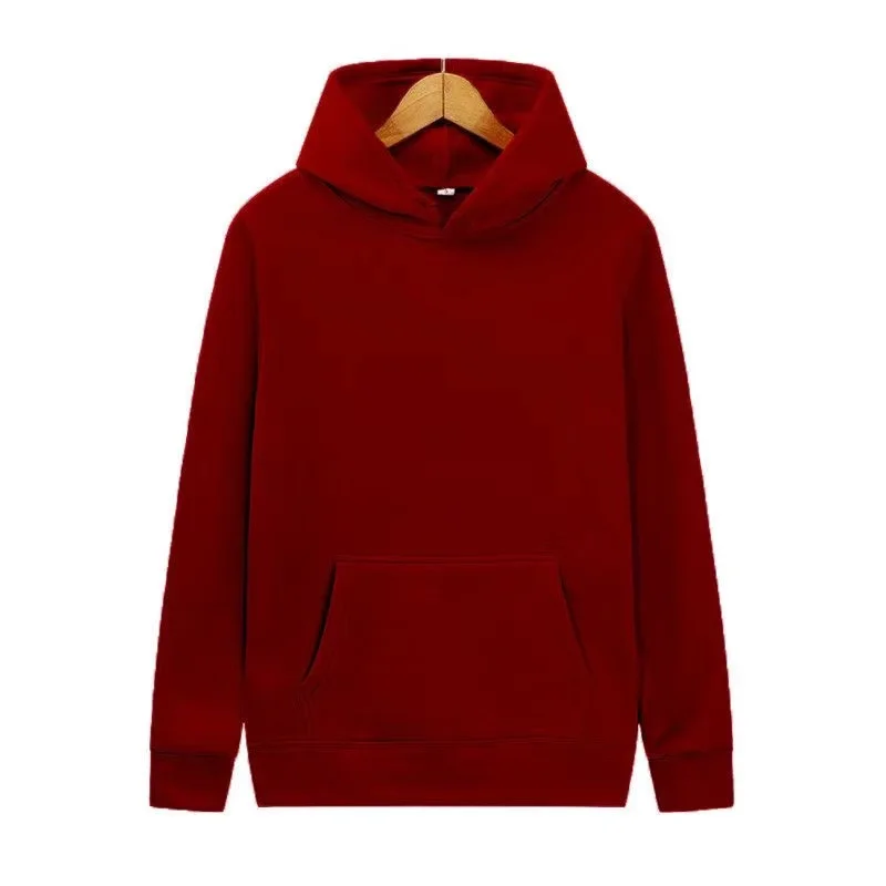 Men Woman Hoodies Sweatshirts Fashion Solid Color Red Black Gray Pink Hooded Hip Hop Hoody Mens Brand Hoodie Streetwear
