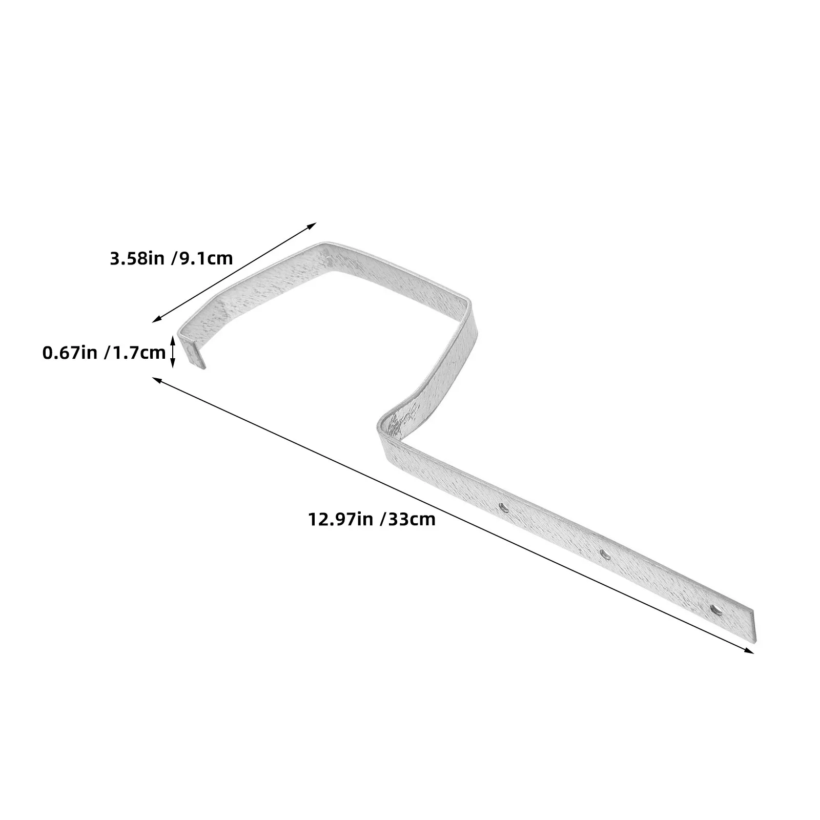 4Pcs Heavy Duty Gutter Bracket Iron Rain Gutter Mount Support Brackets Weatherproof Roof Drainage Holder Gutters Accessories