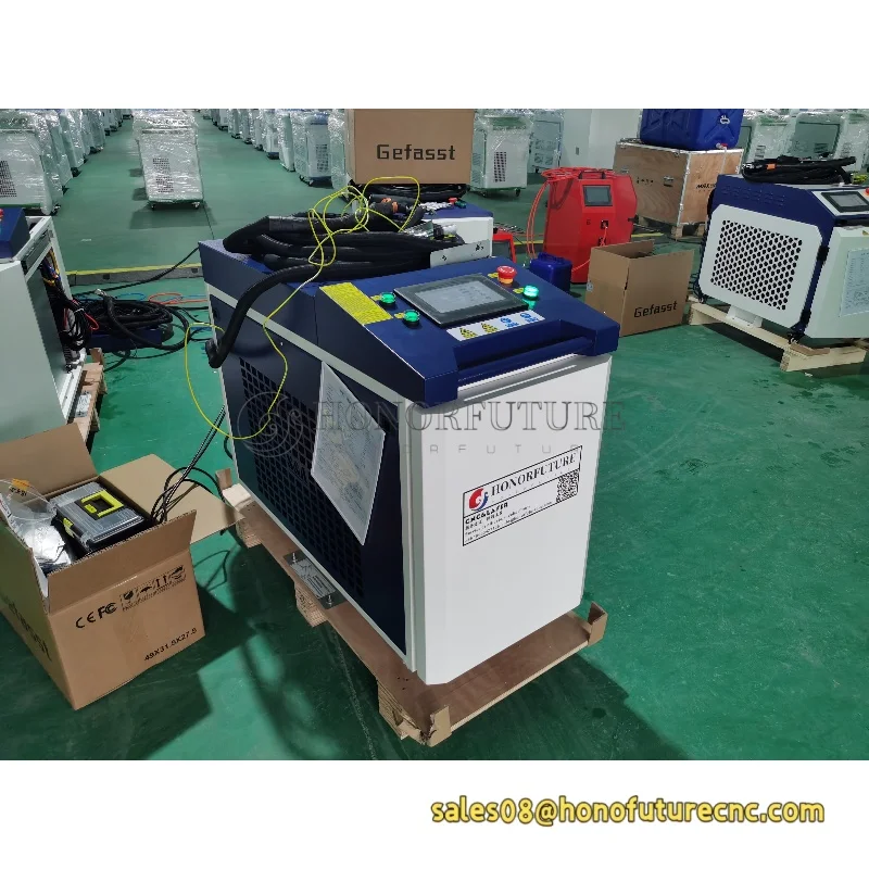 

Handheld soldadura láser Water-cooled Fiber Laser Welding Tools Lazer Cutting Machine with Sup System Raycus Max 4in1 for Metal