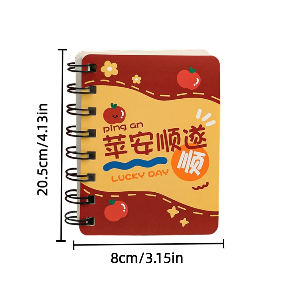 Fruit Blank Loose-leaf Notepad Cartoon To Do List Spiral Notebook Time Organizer Smooth Writing Schedule Planner Notepad