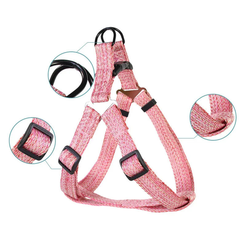 Breathable Dog Leash Adjustable Dog Harness Durable Pet Chest Rope Set for Dogs Small Medium Large Dog Leashes Pet Supplies