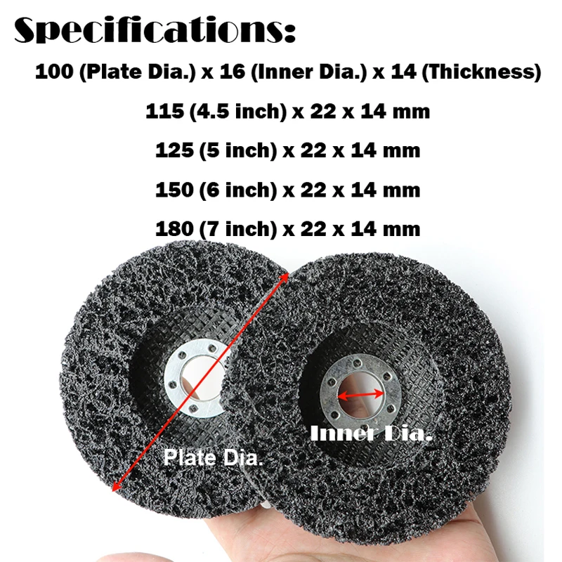 3pcs 4/4.5/5inch Strip Discs Stripping Wheel For Angle Grinder Paint And Rust Stripper Clean And Remove Paint, Rust Welds