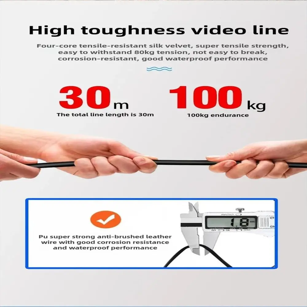 Fishing Camera Waterproof Fish Finder with Enhanced Vision Ultra-Wide Lens, Underwater Fish Finder for Ice, Lake Offshore Anglin