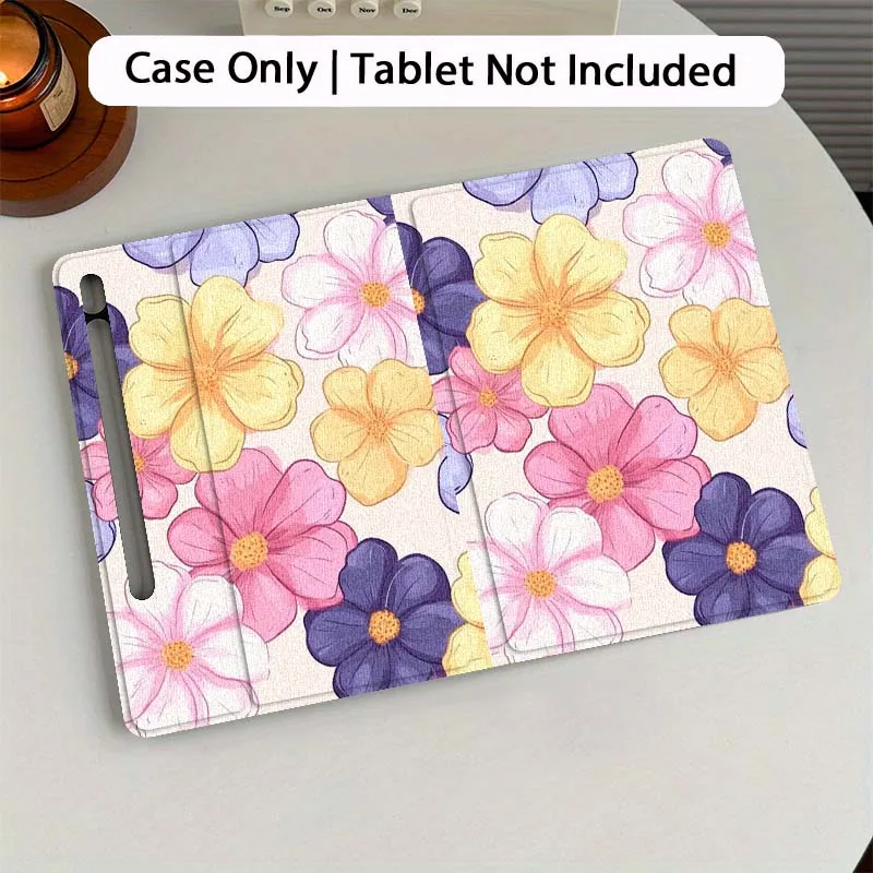 

Artistic Flower Illustration Tablet Case For Samsung Galaxy Tab S7 S8 S9 S10 FE Plus 12.4 13.1 Inch