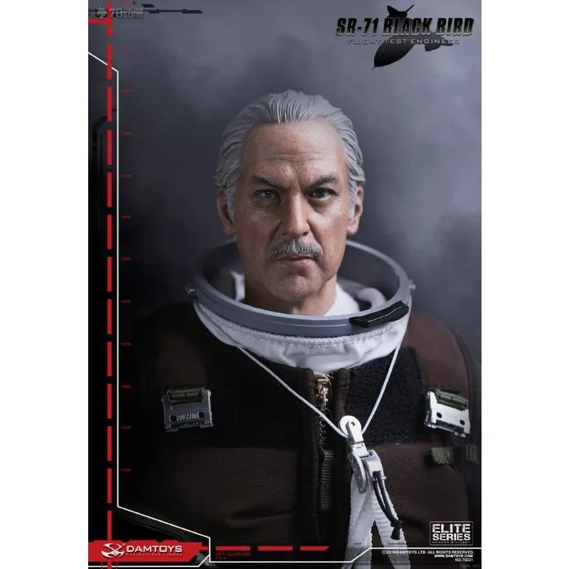 DAMTOYS 오리지널 ELITE 시리즈 SR-71 블랙버드 정찰 항공기 테스트 파일럿 액션 피겨 모델 장난감 소년을위한 군인 모델