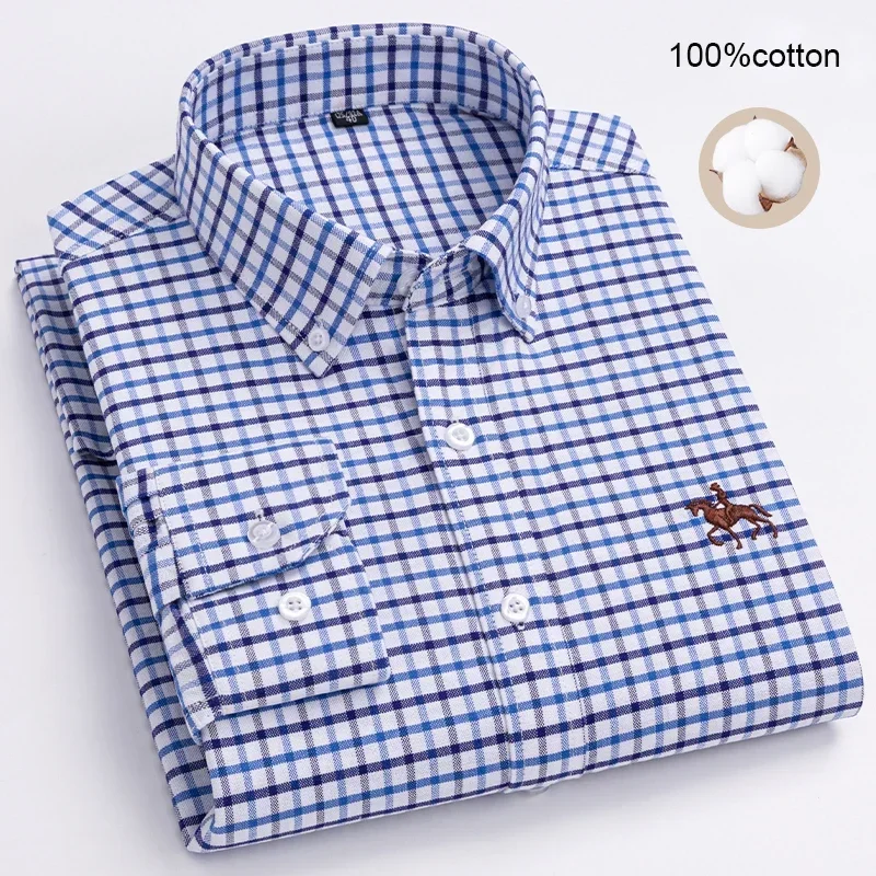 Qi Xiu Cai Herren Oxford Hemd 4