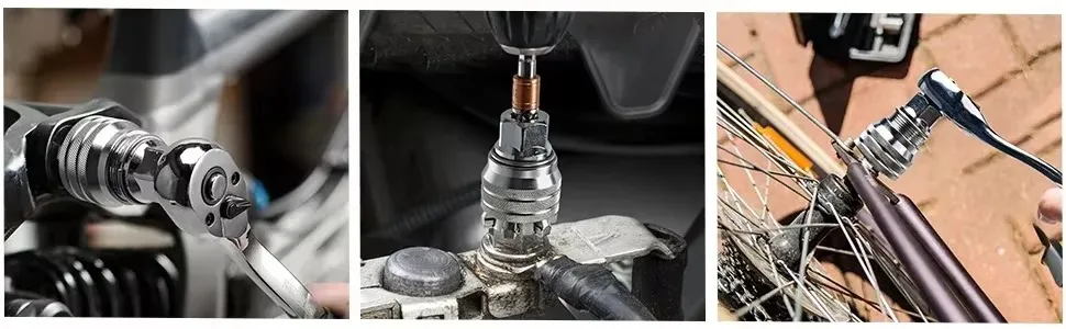 Universell Einstellbarer 10-19mm Steckschlüssel-Drehmoment-Ratschenkopf 3/8 Zoll Antrieb Multifunktional für Reparaturarbeiten – Detail 5