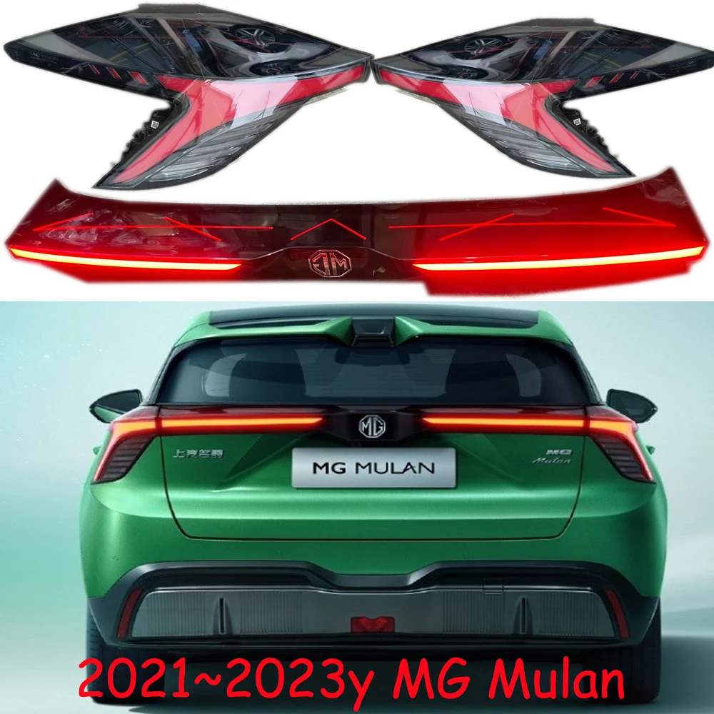 1pcs car accessories bumper tail light MG Mulan taillight LED fog Taillamp Reflector 2021~2023y MG Mulan rear lamp